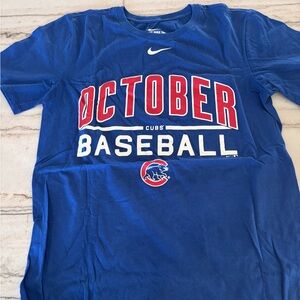 Nike Blue Cubs playoff T-Shirt